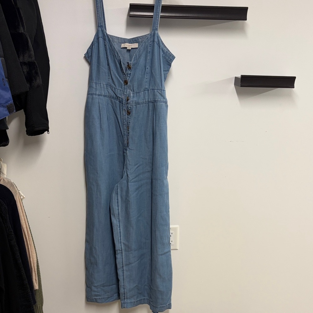 LOFT Light Blue Denim Top